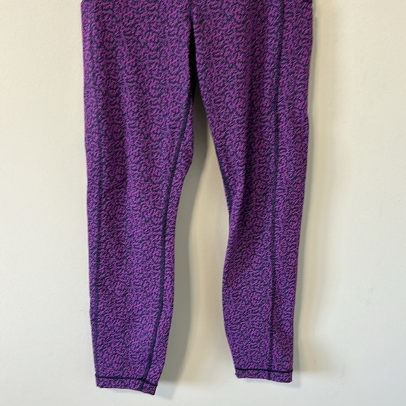 ATHLETA Ultimate Stash Pocket Textured Tight Legging Purple High Rise Sz S - Picture 7 of 14